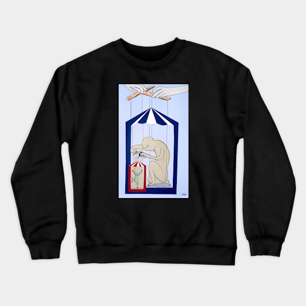 Puppet show Crewneck Sweatshirt by Loui Jover 